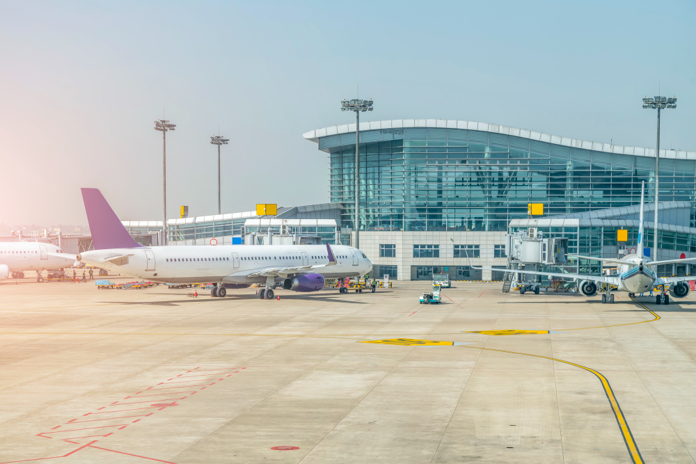 Airport terminal building